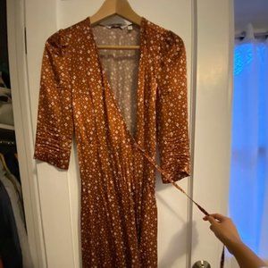 & Other Stories Midi Wrap Dress